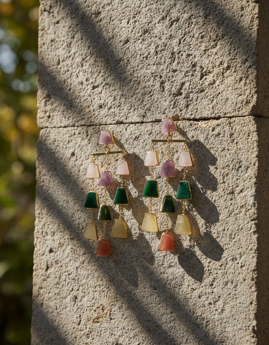 Cascade Natural Stone Earrings