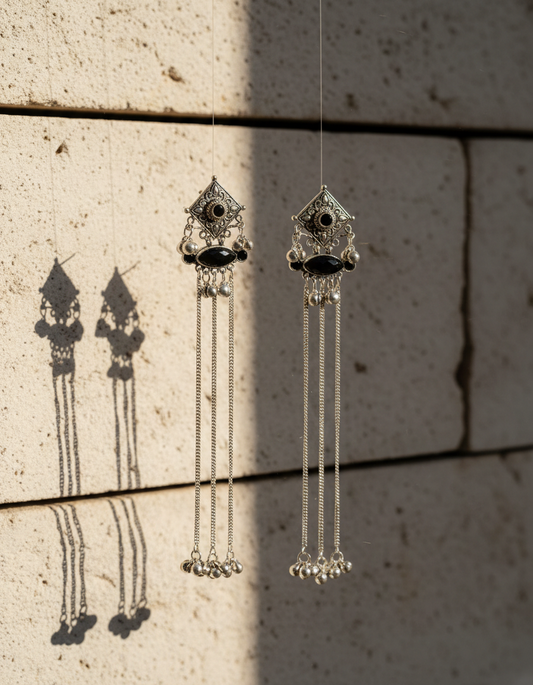 Vanyaa Chain Kashmiri Earrings