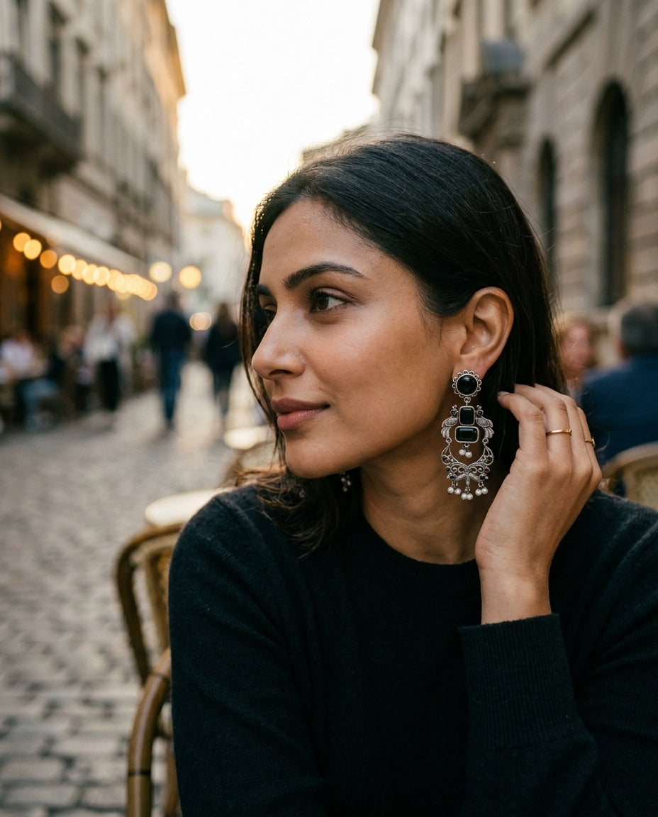 Rangrez Stone Earrings