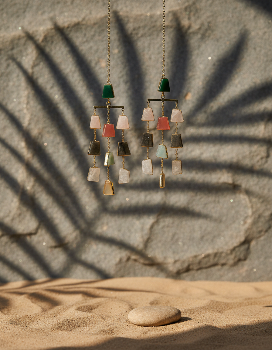 Cascade Natural Stone Earrings