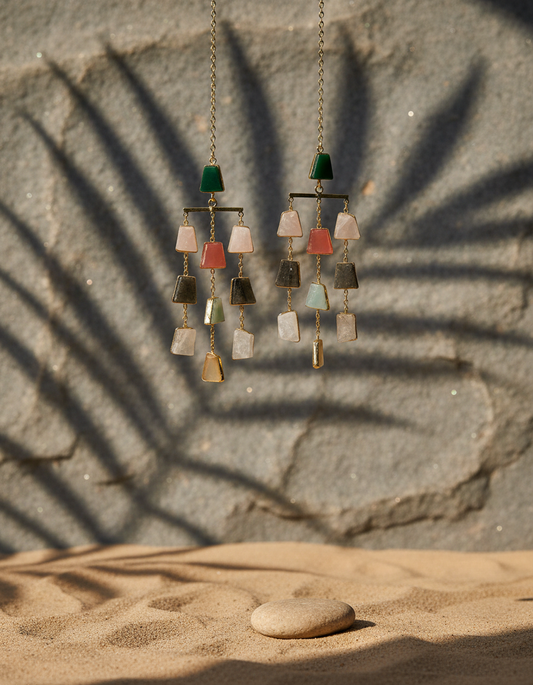 Cascade Natural Stone Earrings