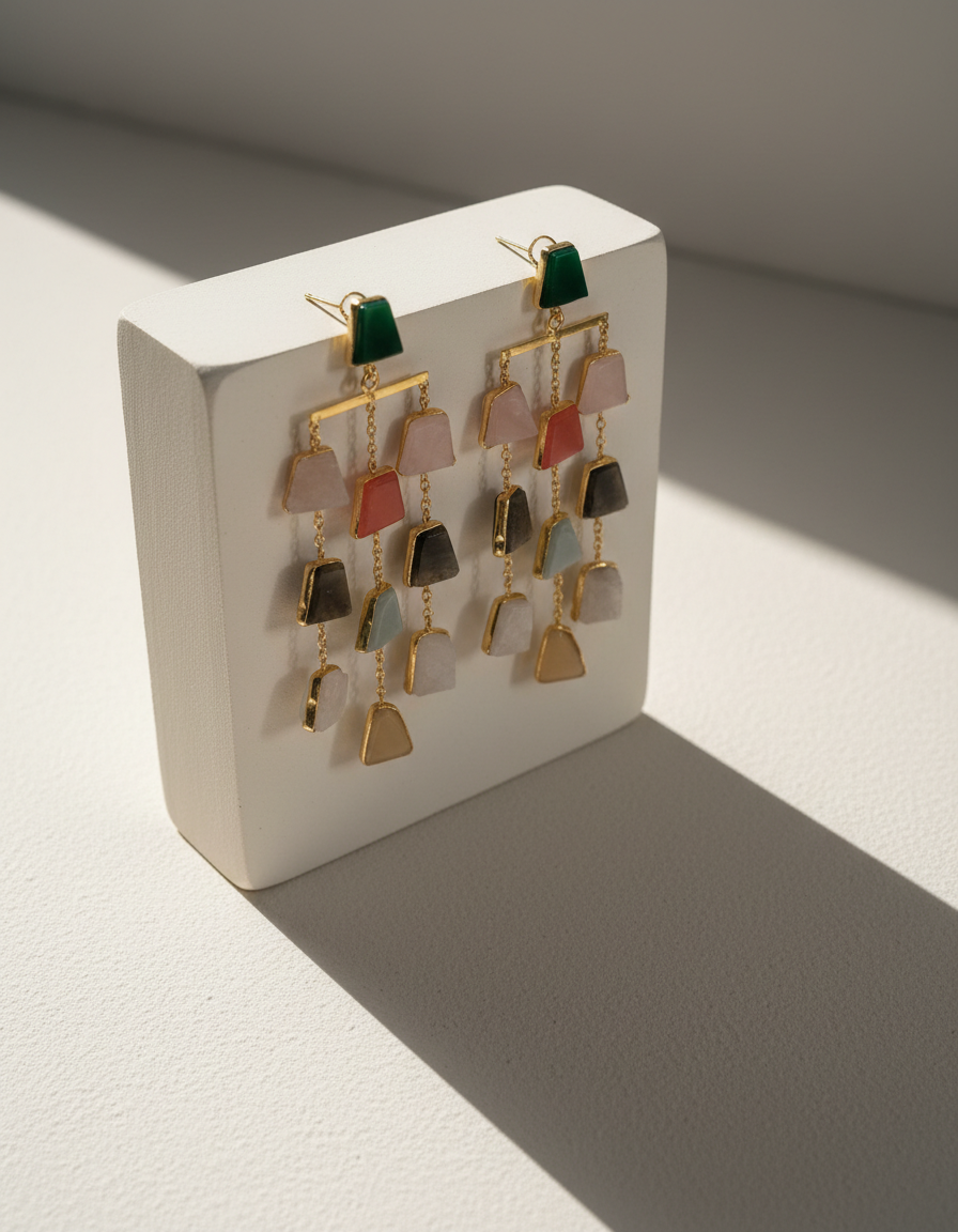 Cascade Natural Stone Earrings