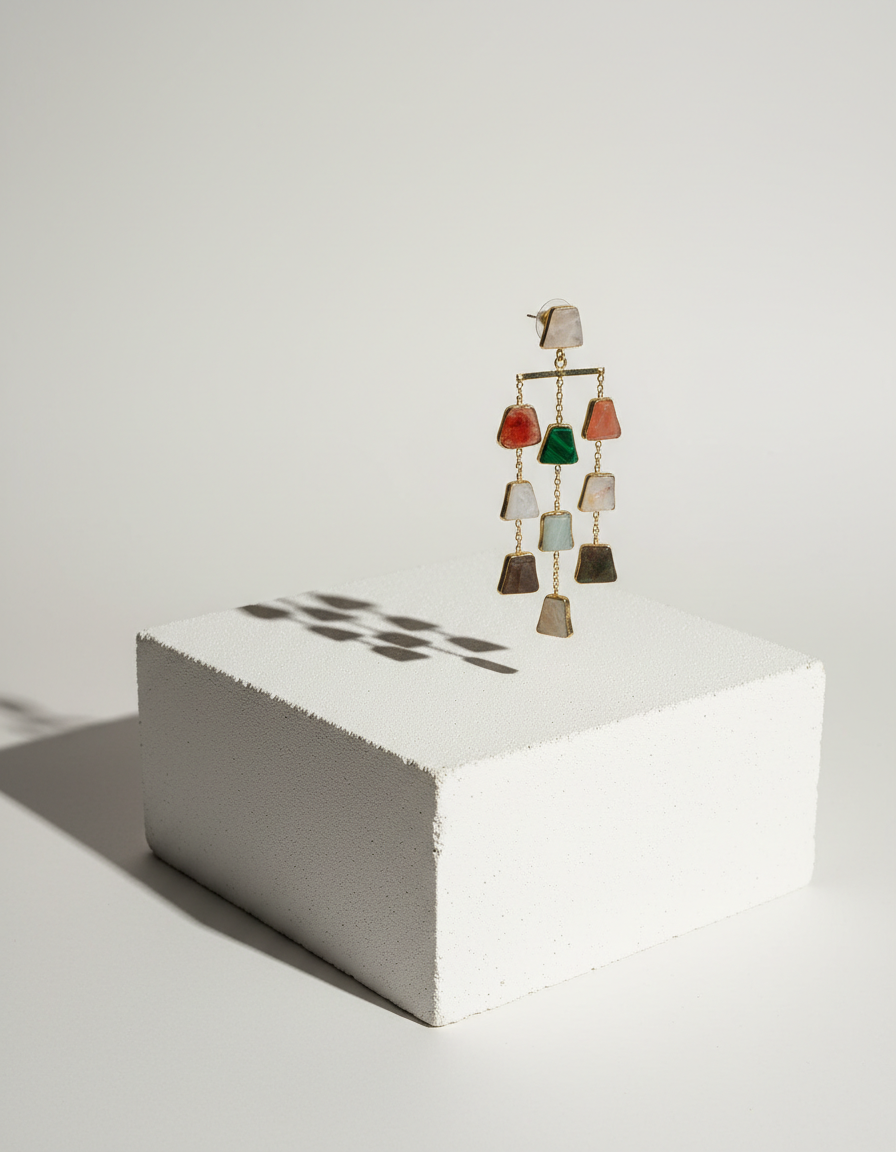Cascade Natural Stone Earrings