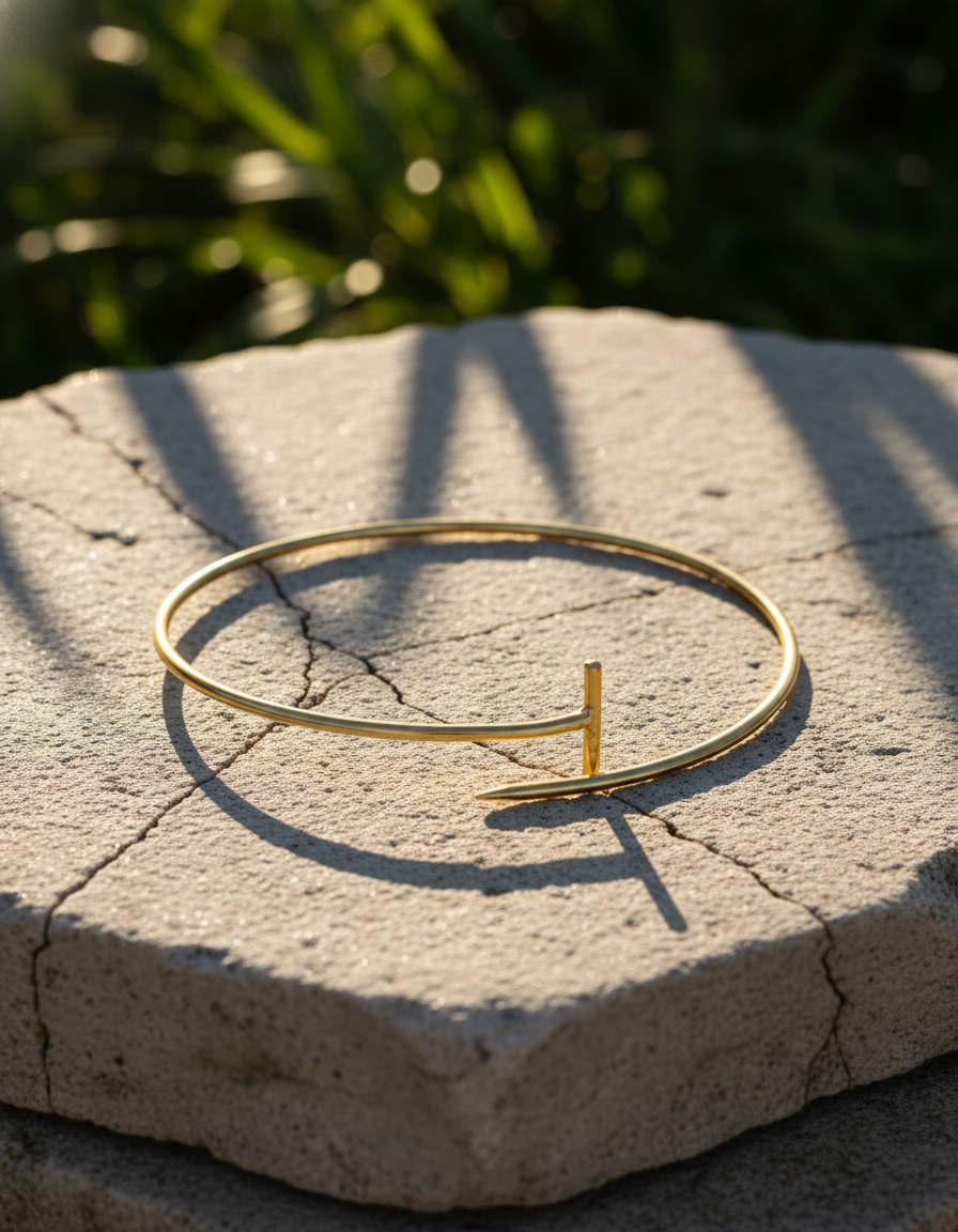 gold hasli - Deepika Minimal Gold Collar Hasli Handcrafted Open Choker Necklace - NIVRTTI handcrafte