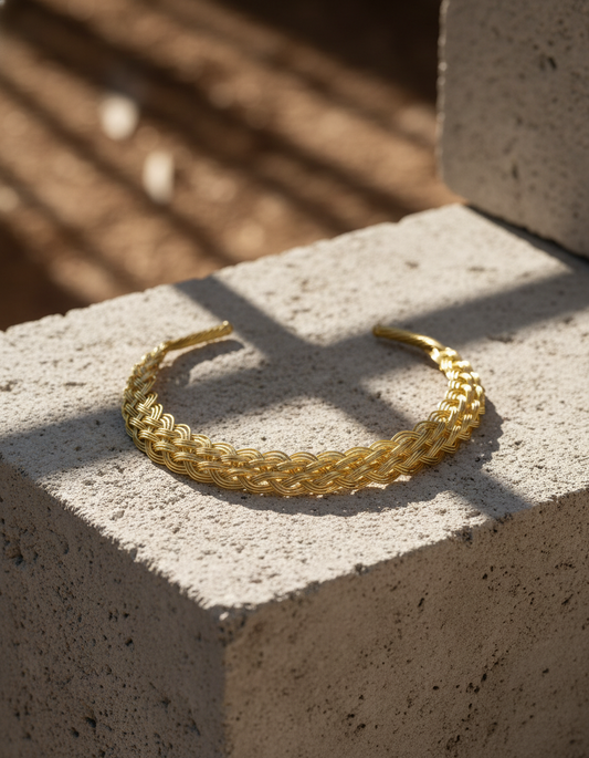 gold hasli - Tara Multi Layer Gold Hasli Textured Handcrafted Statement Necklace - NIVRTTI handcraft