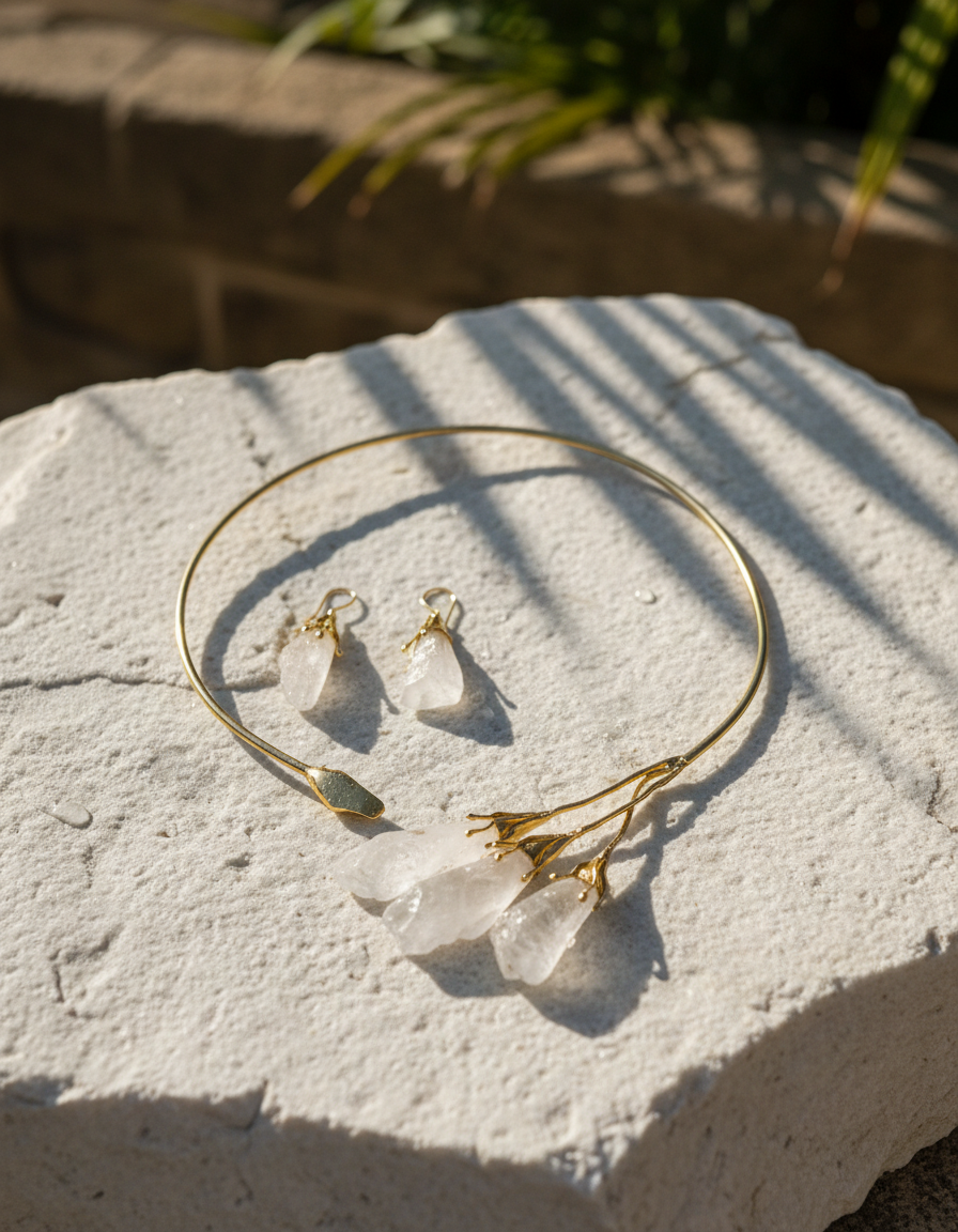 Vanika Raw Crystal Set
