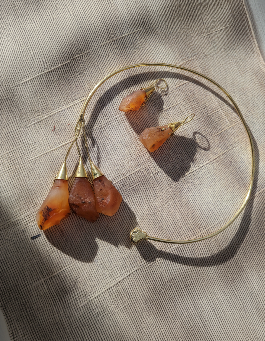 Vanika Raw Crystal Set