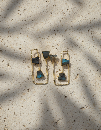 Ananta Frame Natural stone Earrings
