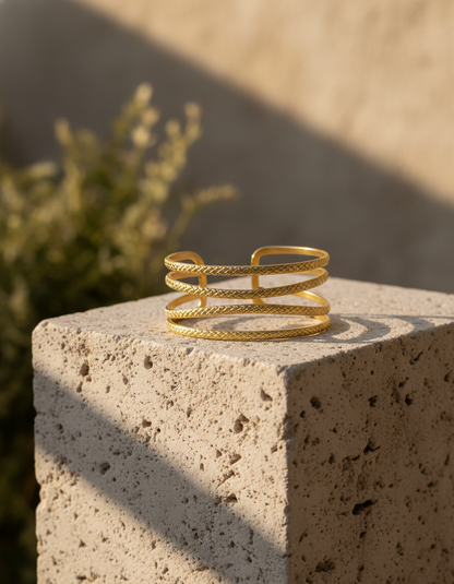 Rekha Textured Cuff Bracelet