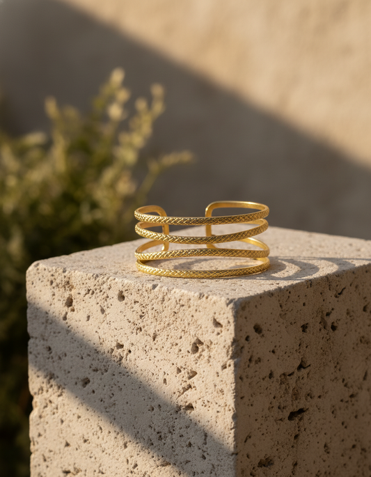 Rekha Textured Cuff Bracelet