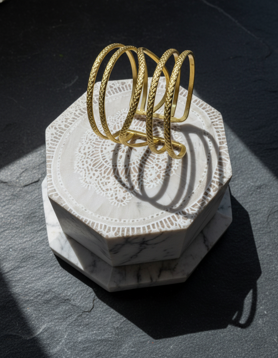 Rekha Textured Cuff Bracelet