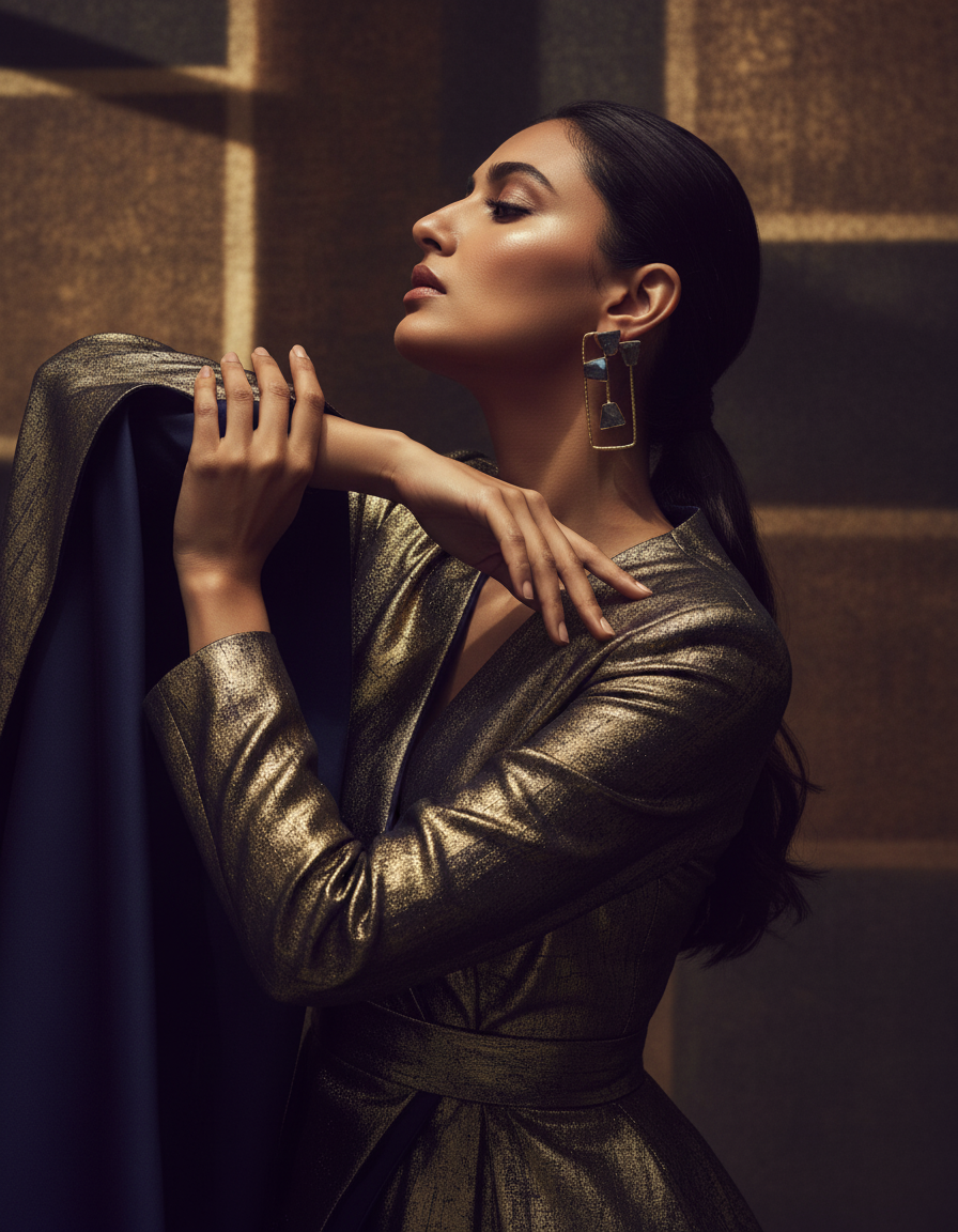 Ananta Frame Natural stone Earrings