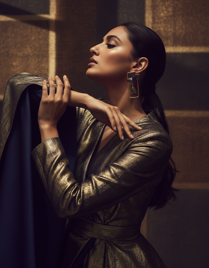 Ananta Frame Natural stone Earrings