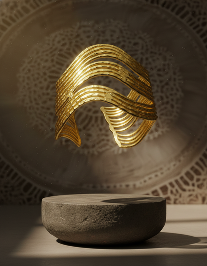 Lehra Wave Cuff Bracelet