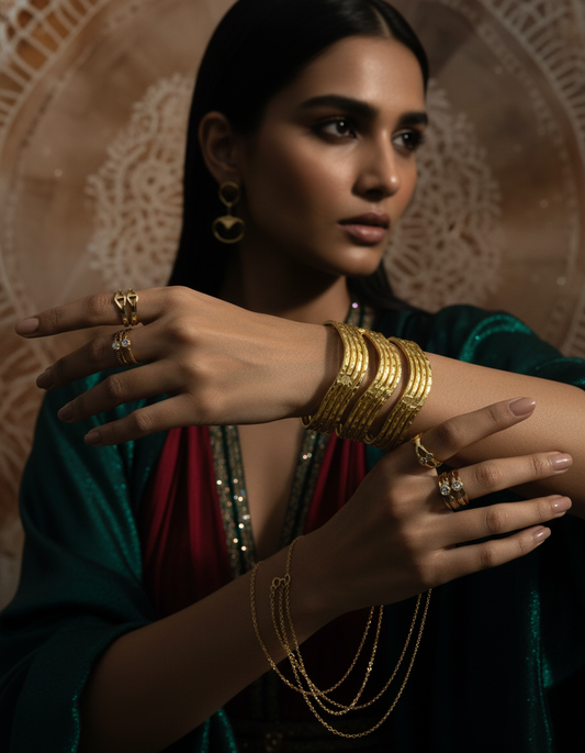 Lehra Wave Cuff Bracelet