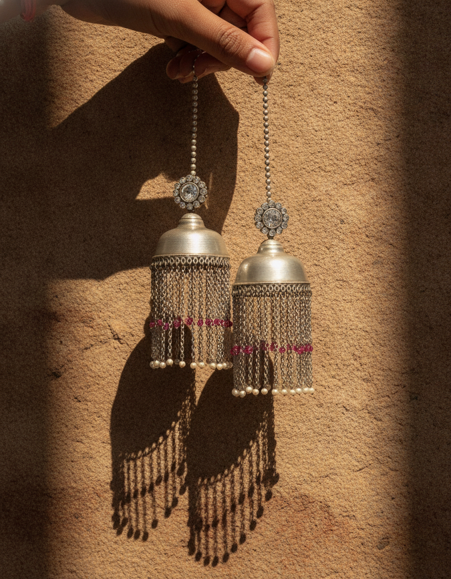 Anokhi Fringe Jhumkas