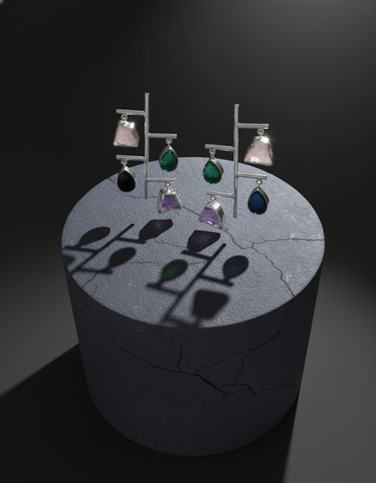 Aakaari Cascade Drops Prism Play Edit – Handcrafted Earring | handcrafted earrings for women | NIVRTTI