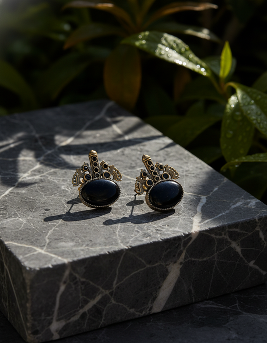 Shubhra Mini Studs Shell & Fire Collection – Handcrafted Earring | handcrafted earrings for women | NIVRTTI