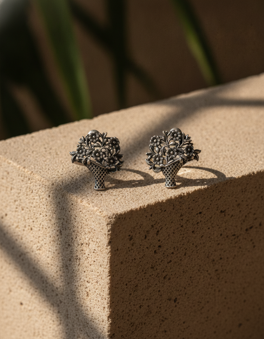 Pushpanjali Basket Studs