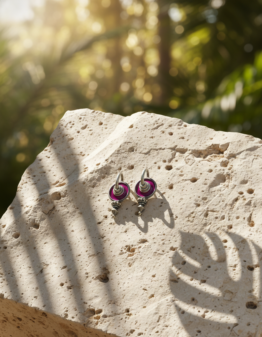 Krita Spiral Studs Minimal Oxidised Silver Screw Earrings | handcrafted stud earrings | NIVRTTI