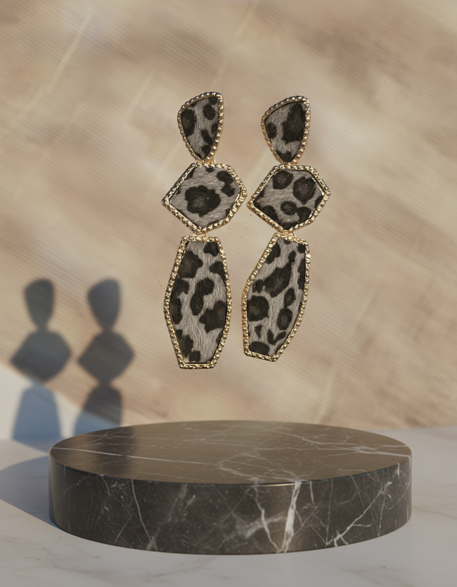 Savage Fur Statement Earrings