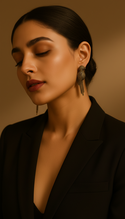 Wings of Grace Oxidized Parrot Earrings – Oxidised Earring | handcrafted earrings for women | NIVRTTI