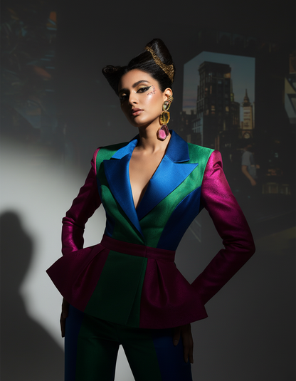 Geo Drip Statement Earrings