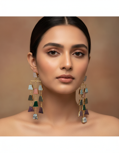 Cascade Natural Stone Earrings