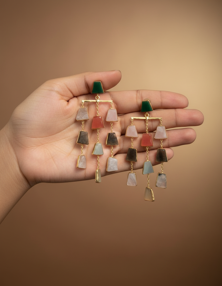 Cascade Natural Stone Earrings
