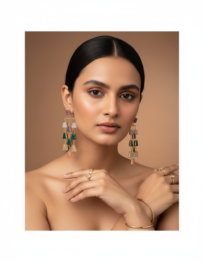 Cascade Natural Stone Earrings