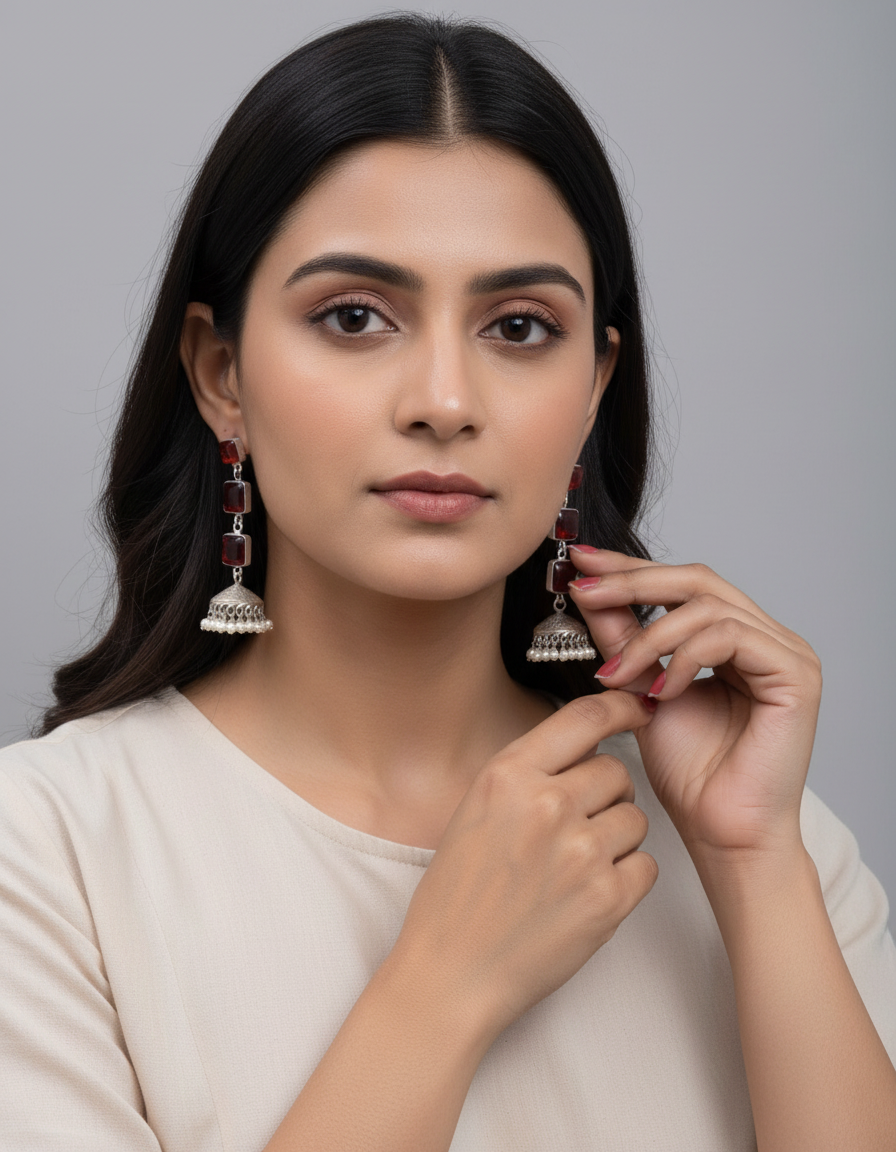 Raktika Jhumkas