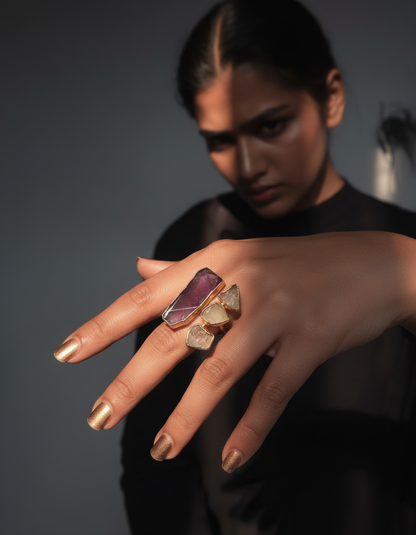 Ardra Dual Stone Ring