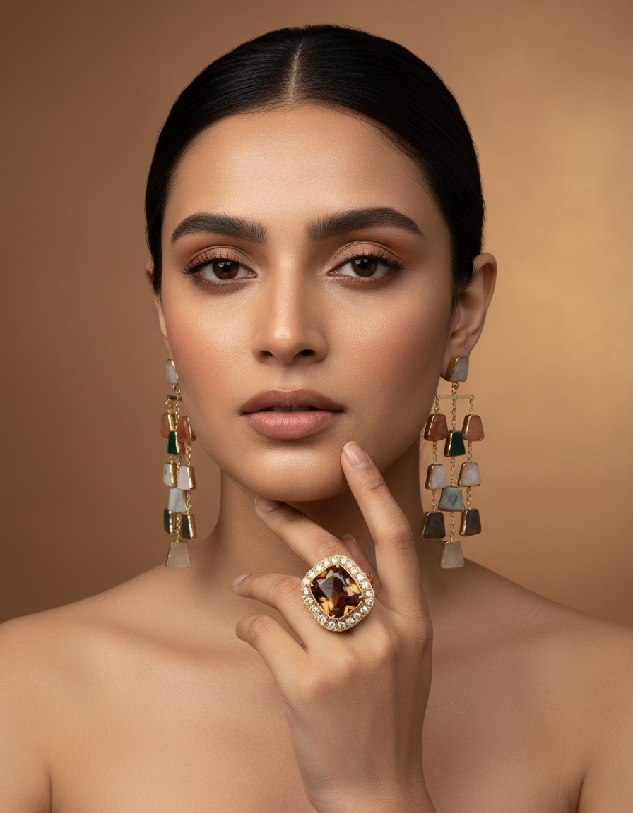 Cascade Natural Stone Earrings