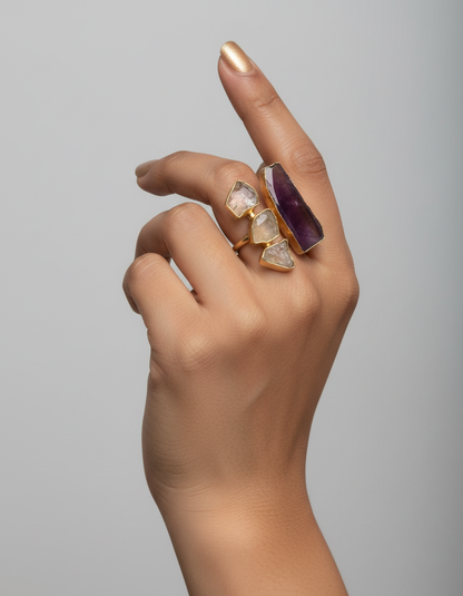 Ardra Dual Stone Ring