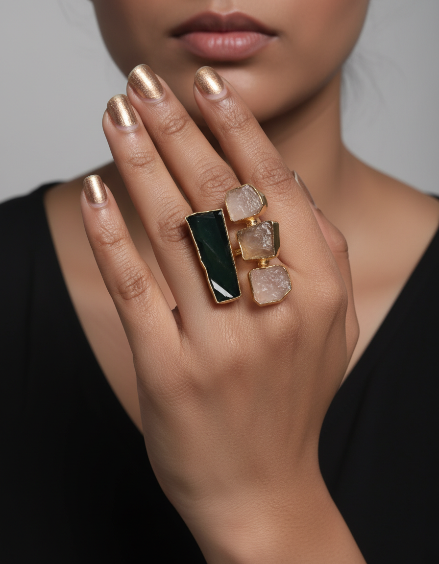 Ardra Dual Stone Ring