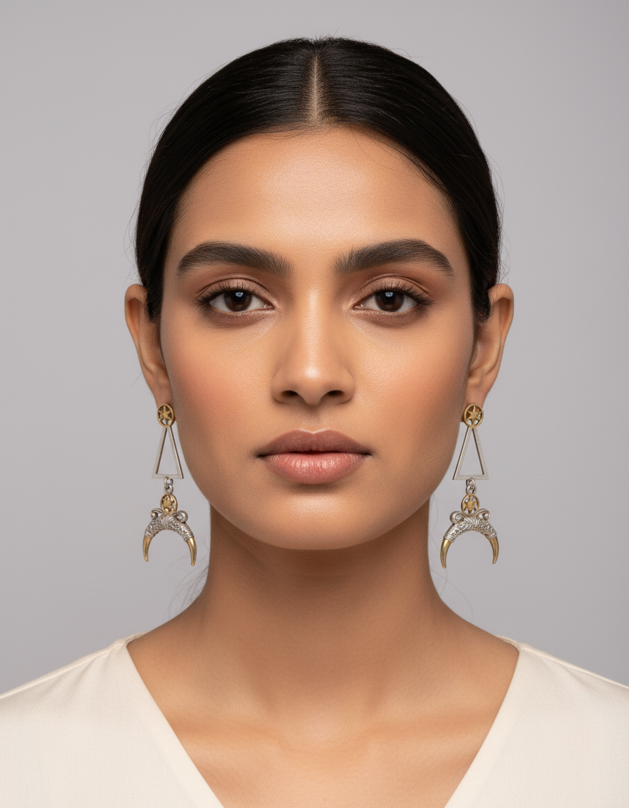 Celestial Crescent Oracle Earrings