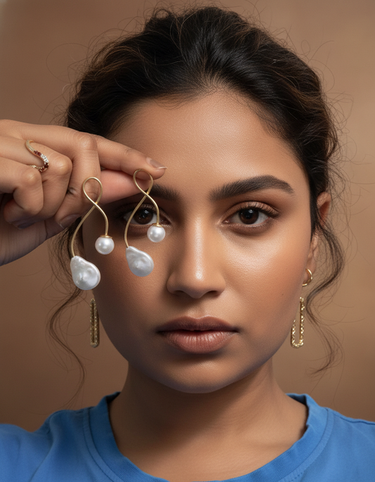 The Fluid Pearl Earrings