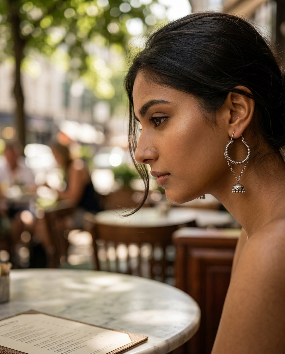 Dhara Jhum Loop Earrings