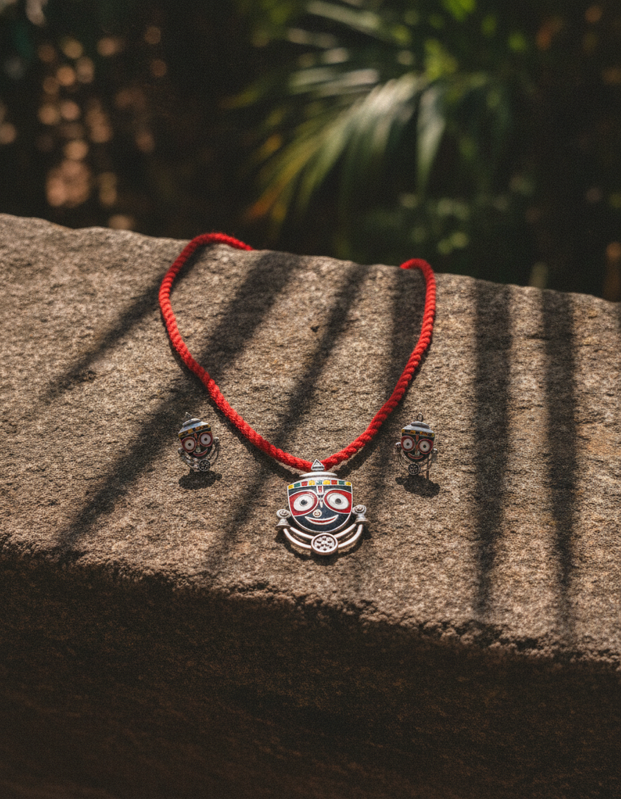 Jagannath Pendant Set