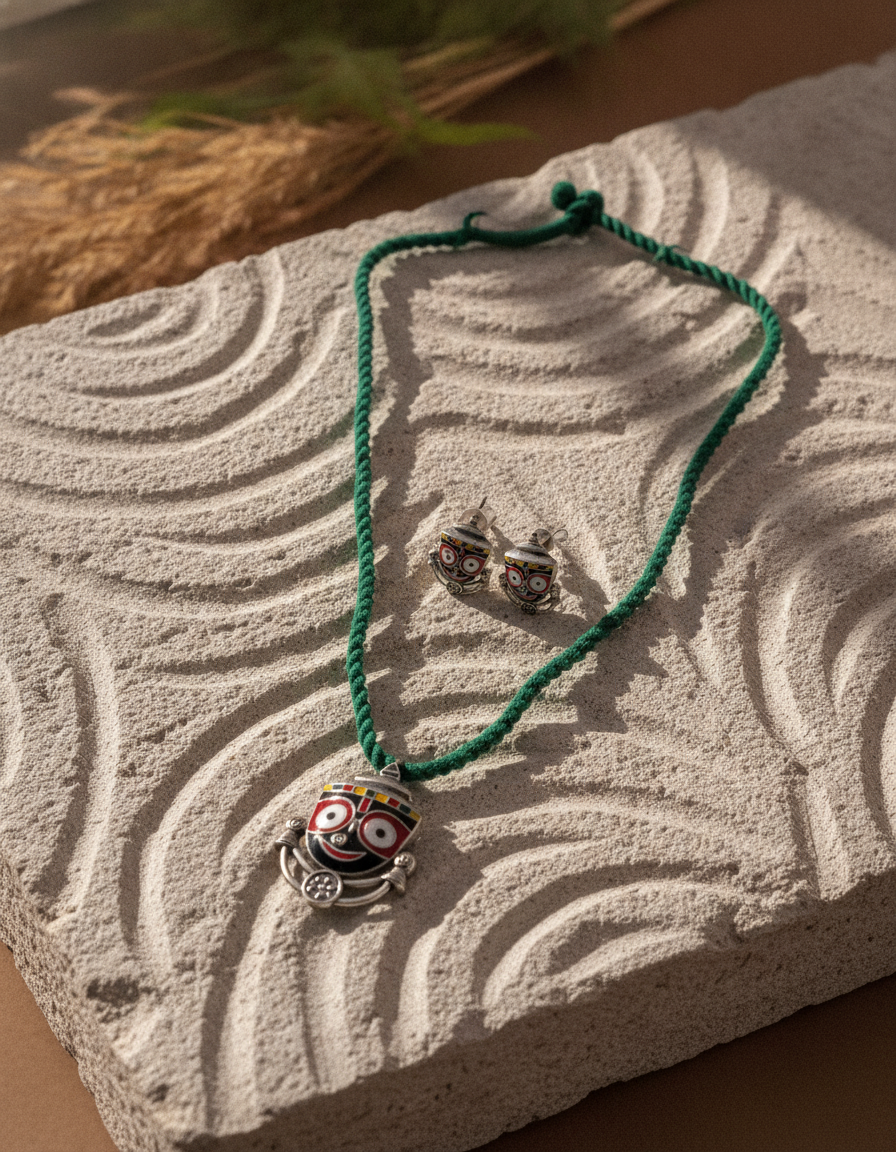 Jagannath Pendant Set