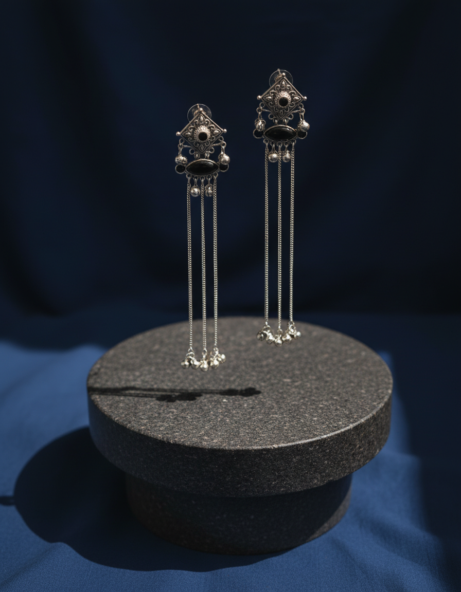 Vanyaa Chain Kashmiri Earrings