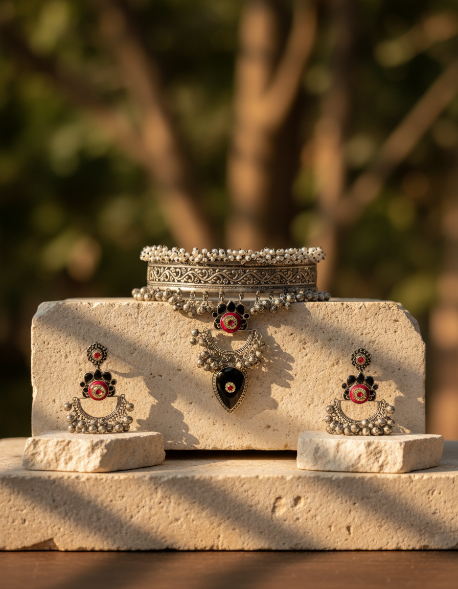 Rajwada Noor Choker Set