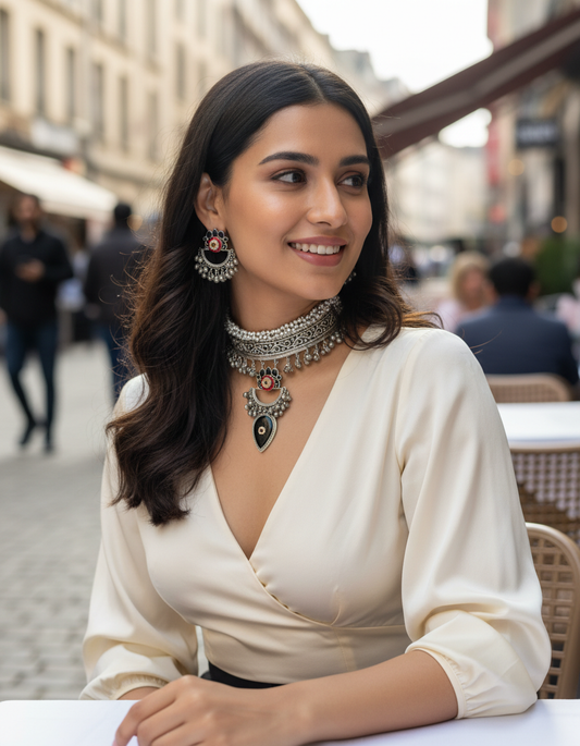 Rajwada Noor Choker Set