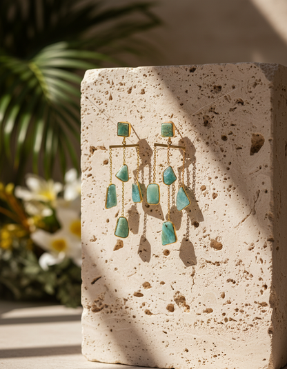 Pravah Natural Stone Earrings