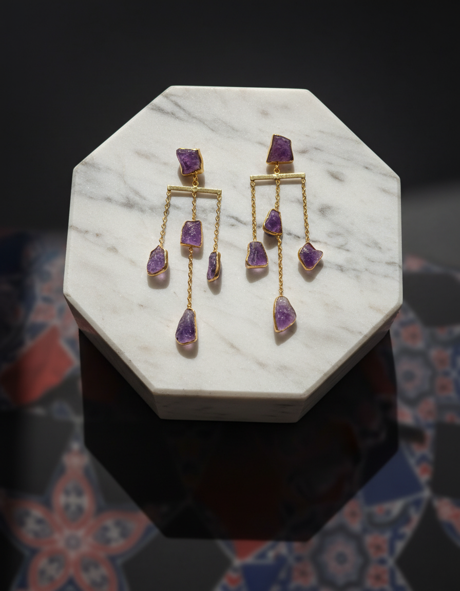 Pravah Natural Stone Earrings
