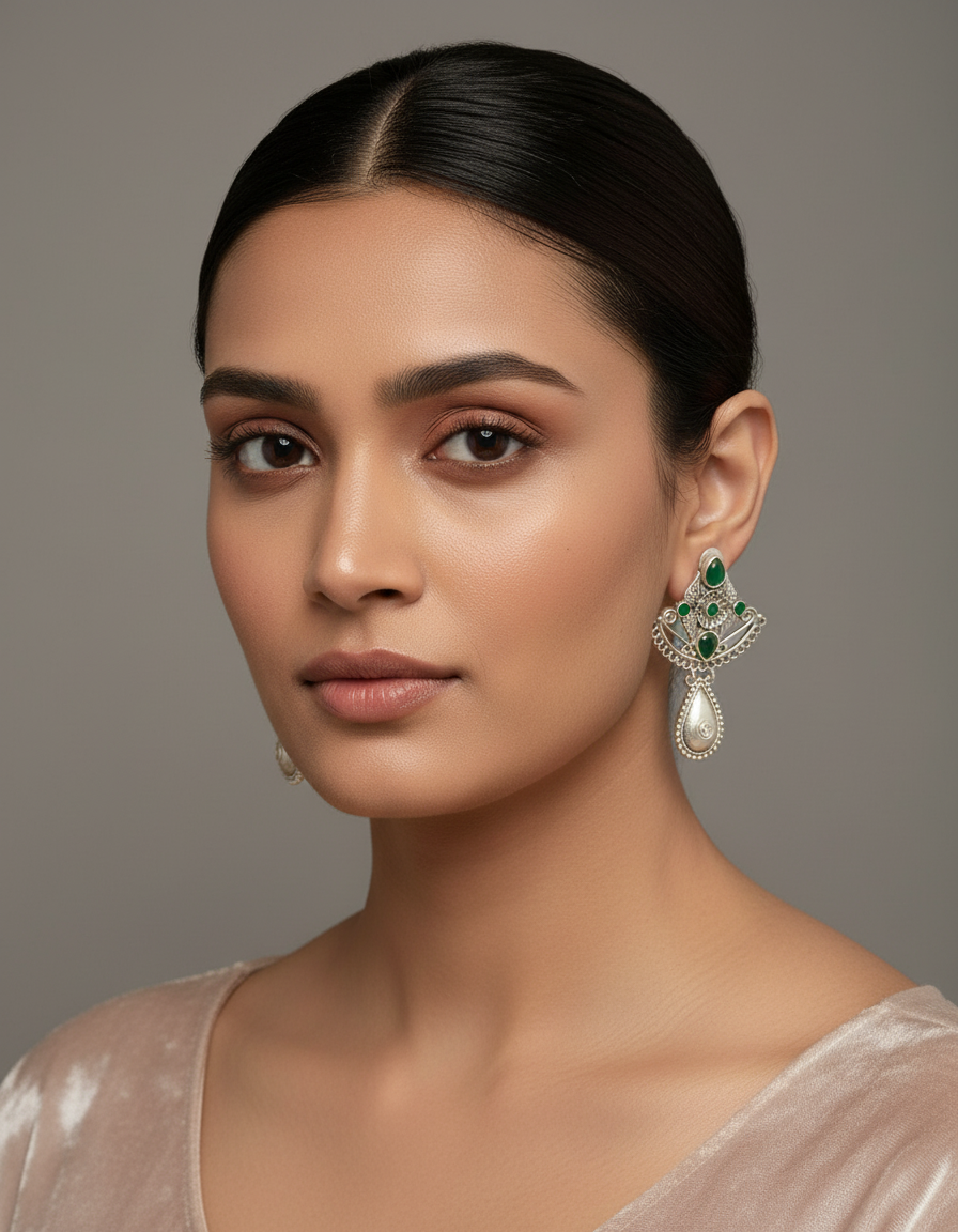 Meher Veda Chand Earrings