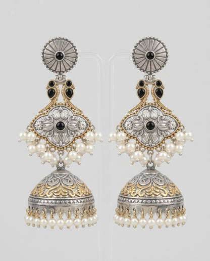 Adaa Dual Tone Jhumkas