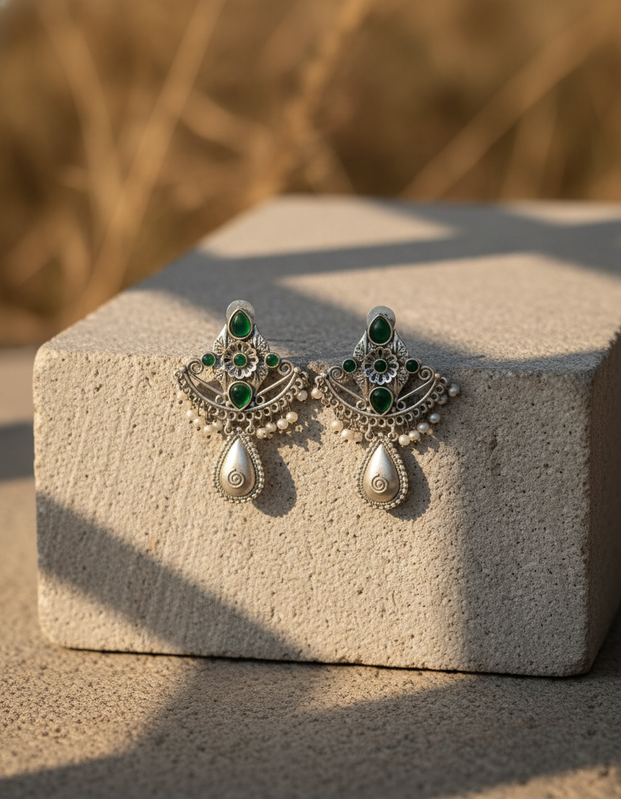 Meher Veda Chand Earrings
