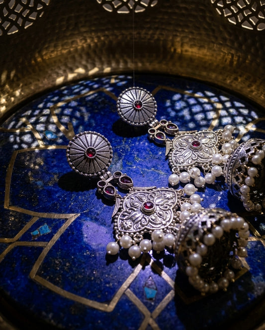 Adaa Dual Tone Jhumkas