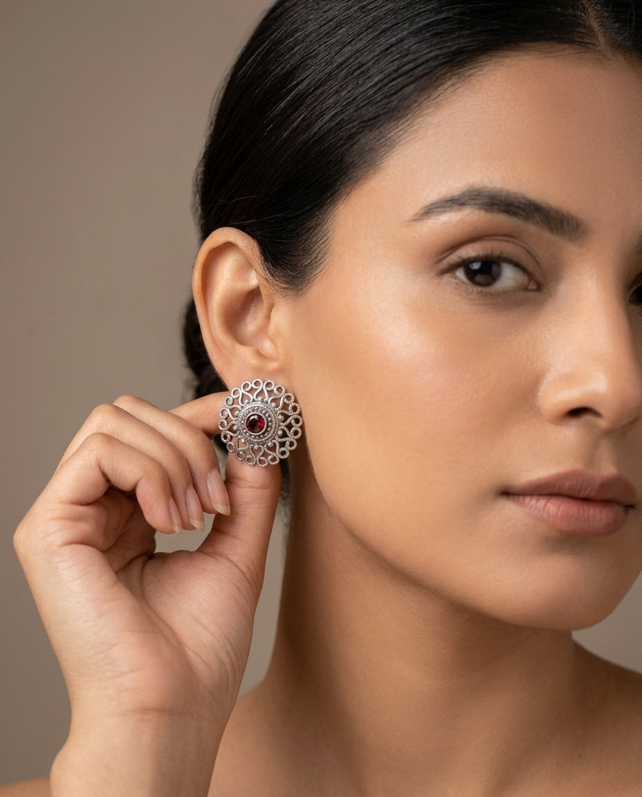 Chakra Jaali Studs